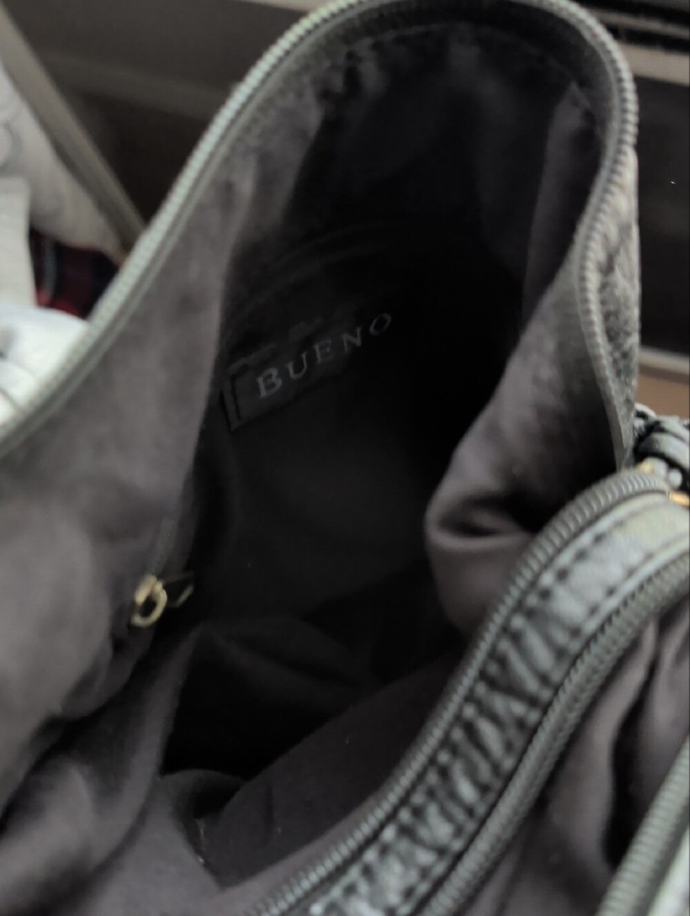 Bueno Black Leather Crossbody Bag with Stud Accents - Picture 5 of 6